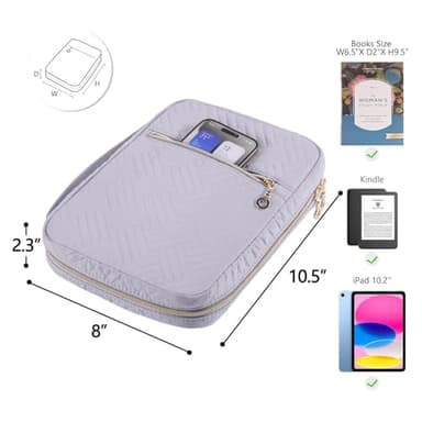 APLUFINE Bible Cover for Women - Soft Carrying Book Case With Accessories - Holder for Girls - Carrier Sleeve - Church Bag - Image 2