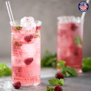 Glotoch Express 500PCS Individually Wrapped Clear Plastic Straws, 7.75'' Long, 0.24'' Diameter Disposable Drinking Straws for Every Occasion, Party, Made in USA - Image 7