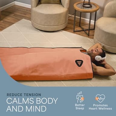 Lifepro RejuvaWrap Infrared Sauna Blanket for Detox & Relaxation – Available in 5 Colors & 3 Models – Portable Far Infrared at Home Sauna for Muscle Relief, Circulation & Recovery – 9 Heat Levels - Image 3