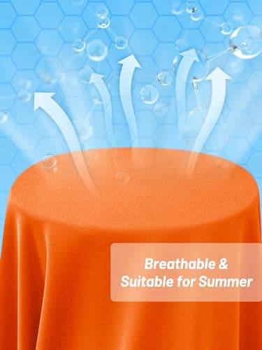 TACVASEN Running Shirts for Men Long Sleeve UV Protection 1/4 Zip Shirts for Athletic Summer Tops for Mens Rash Guard Golf T-Shirts Orange M - Image 3