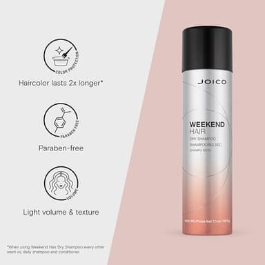 Joico Weekend Hair Dry Shampoo | For Most Hair Types | Absorbs Excess Oil | Adds Light Volume & Texture | Color Protection | 7.1 Fl Oz - Image 3