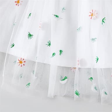 PATPAT Baby Girl's Long Sleeve Tutu Party Birthday Tulle Dress Formal Fancy Flower Princess Dresses - Image 5