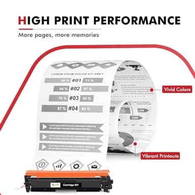 051 MF264DW Toner Cartridge Compatible for Canon Toner Cartridge 051 CRG-051 051H CRG-051H for imageCLASS MF264dw MF269dw MF267dw LBP162dw MF266dn MF263dn LBP161dn Printer 2-Pack - Image 4