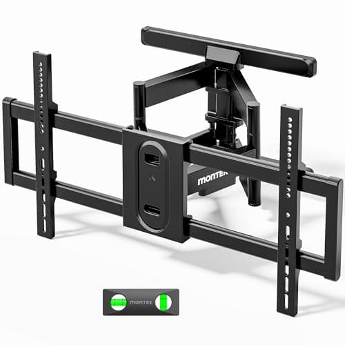 monTEK Full Motion TV Wall Mount for 43–95 Inch TVs, Pre-Assembled TV Mount with Tool-Free Tilt, Swivel, Extension, Max VESA 800 x 400mm and 132 lbs, 16″/18″ Wood Studs - Image 1