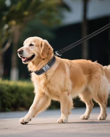 Joytale Dog Collar for Extra Large Dogs, Neoprene Padded and Adjustable, Reflective Wide Heavy Duty Pet Collars with Durable Metal Belt Buckle for Walking, Black, XL - Image 6