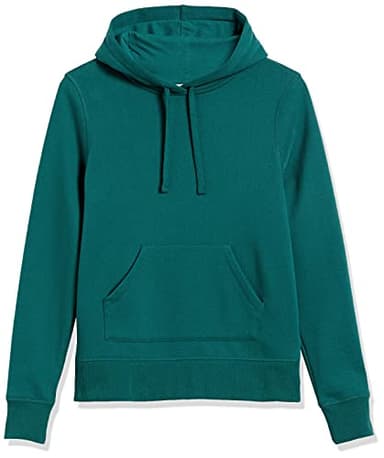 Amazon Essentials Women's Regular-Fit Fleece Pullover Hoodie (Available in Plus Size), Dark Green, Large - Image 5