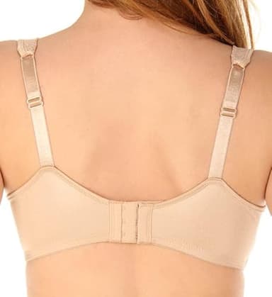 PLAYTEX Womens Secrets Underwire Full-coverage Balconette T-shirt For Full Figures, Us4823 Bra, Real Black, 40D US - Image 4