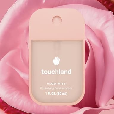Touchland Glow Mist Revitalizing Hand Sanitizer Spray, Rosewater scented, 1FL. OZ. Travel Size - Image 3