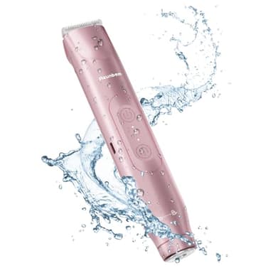 Akunbem 2 in 1 Women Electric Shaver Dual Head Bikini Trimmer for Women IPX7 Waterproof Wet & Dry Use Body Hair Trimmer and Facial Hair Remover for Bikini Underarm Leg Arm Body Face, Pink - Image 8