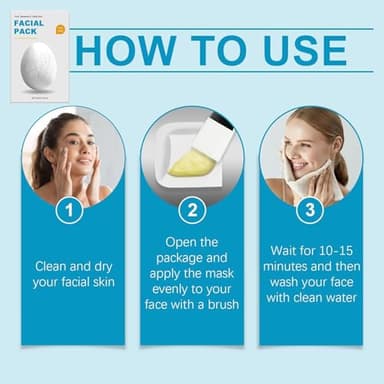 UFUXD 2025 New Zombie Facial Mask, New Zombie Mask Skin Care, Zombie Mask Facial, Hydrating Skincare Face Mask for Pore Tightening & Lifting Deep Cleaning Clay Mud with Brush (1 Box, 8ea) - Image 6