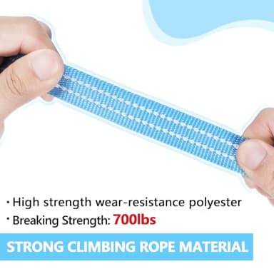 XiaZ 100 Feet Dog Training Leash, Nylon, Blue, Reflective, Padded Handle, 550 LBS Bearing, Suitable for Small, Medium Dogs and Cats - Image 6