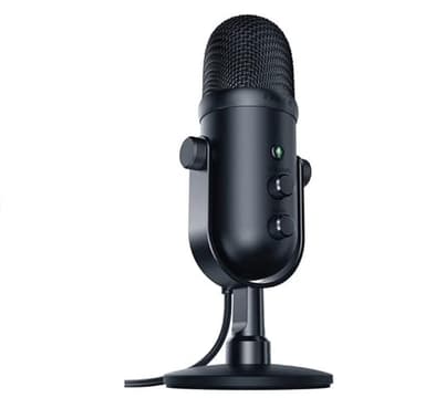Razer Seiren V2 Pro - Professional-Grade USB Microphone for Streamers (Dynamic Microphone, High Pass Filter, Mic Monitoring Black (Renewed) - Image 3