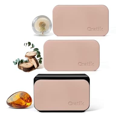 Car Air Freshener - Stone Air Freshener - Car Odor Eliminator for Visor Clip- Natural Scent Starter Kit, Vehicle Scent Diffuser for Cabin, Truck & SUV-Pack of 3 (Teak-Amber-Open Air)-CLIP INCLUDED - Image 1