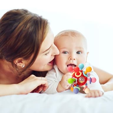 Baby Montessori Sensory Toys for 0-6 6-12 Months, Baby Teether Teething Toys for Babies 0 3 6 9 12 18 Months, Newborn Infant Learning Developmental Toys Gifts for 1 2 Year Old Boys Girls - Image 7