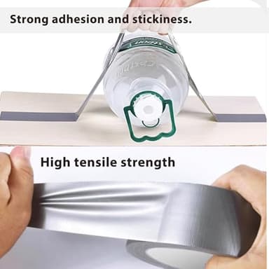 Amanbo 3-Pack Duct Tape Heavy Duty Waterproof Silver, 66 Yards x 1.88 Inch Total Strong Adhesive No Residue Bulk for Home Use, DIY, Projects, Outdoor Repairs Tear by Hand - Image 4