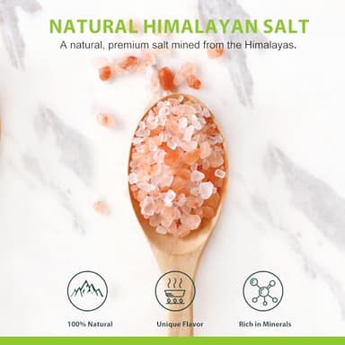 Soeos Himalayan Pink Salt, Coarse Grain, 5 Lbs (Pack of 1), Himalayan Pink Sea Salt, Rock Salt for Grinder Refill - Image 2