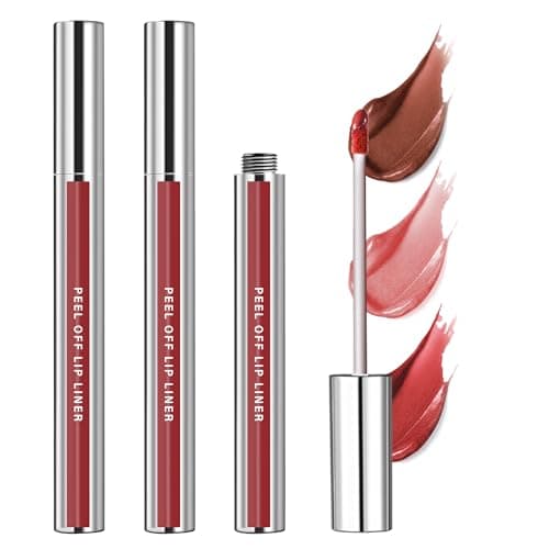 Peel Off Lip Stain Set – 3 Colors Long Lasting Lip Tint, Smudge-Proof, Transfer-Proof, Kiss-Proof, Vegan Lip Makeup Gift for Her - Image 1