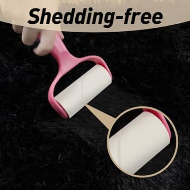 Mugorn Black Area Rugs 9x12 Living Room, Large Fluffy Rugs for Bedroom, Soft Carpet Shag Kids Room Rug, Non-Slip Fuzzy Rugs Indoor (9ft x 12ft, Black) - Image 6