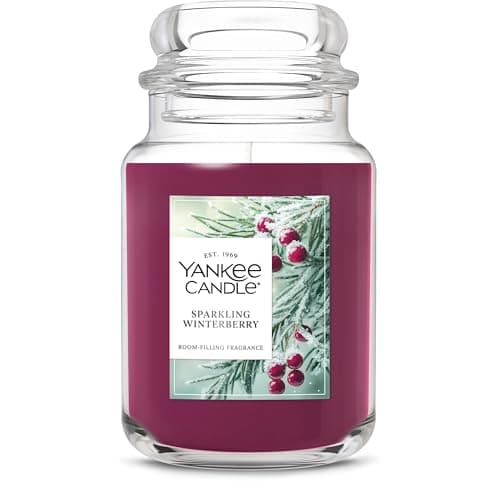 Yankee Candle Sparkling Winterberry Scented Candle, 22oz Large Jar with up to 150 Hour Burn Time, Giftable, Holidays - Image 1