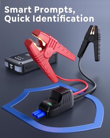 TREKURE Portable Car Battery Jump Starter 3500A 16800mAh Jump Box, Car Battery Jumper Starter Portable Jumper Cables for car(8.0L Gas/6.5L Diesel), Fast Charge, Lights, Compact - Image 6