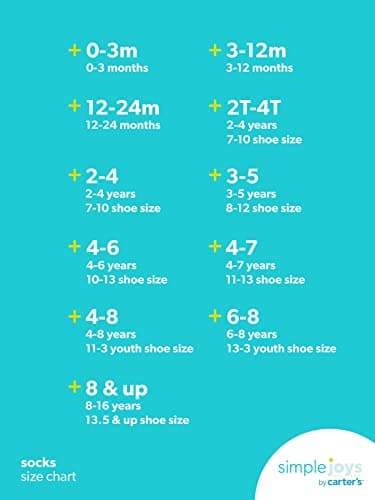 Simple Joys by Carter's Baby 12-Pack Socks, Multicolor/Flowers/Fruit/Hearts, 4-5T - Image 12