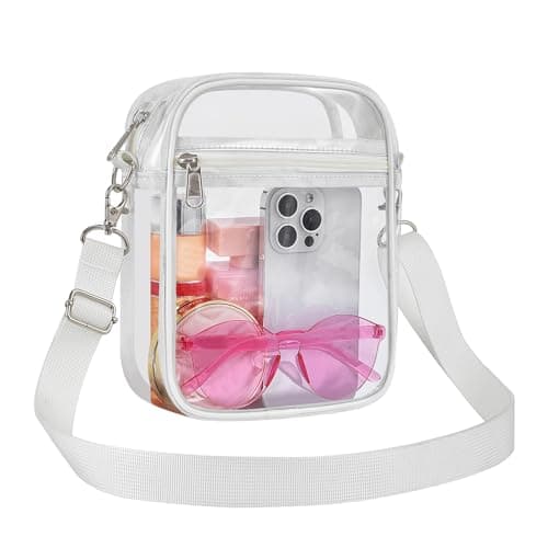USPECLARE Clear Purse Stadium Transparent Messenger Bag Stadium Approved for Men and Women Clear CrossBody Bag - Image 1