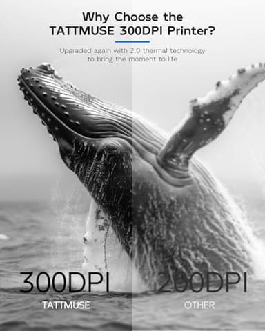 Portable Printers Wireless for Travel, Bluetooth Inkless Thermal Printer Support 8.5" X 11" US Letter, Mobile Printer for Phone Laptop, with Case and 4 Rolls Thermal Paper Kit, for Home Office Receipt - Image 6