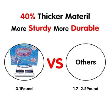 Big Summer 3 Rings Kiddie Pool, 48”X12”, Kids Swimming Pool, Inflatable Baby Ball Pit Pool, Small Infant Pool (Pink) - Image 6