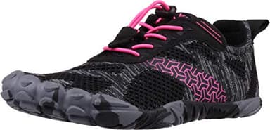 Joomra Women Minimalist Road Running Shoes for Ladies Size 7.5-8 Wide Treadmil Trekking Fitness Sport Sneakers Gym Antislip Toes Cycling Footwear Red 38 - Image 2