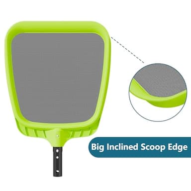 Sepetrel Pool Skimmer Net - Professional Heavy Duty Reinforced Frame Nylon Flat Leaf Rake Net,for Spa Pond Swimming Pool, Cleaning Supplies and Accessories, (Pole Not Included) - Image 6