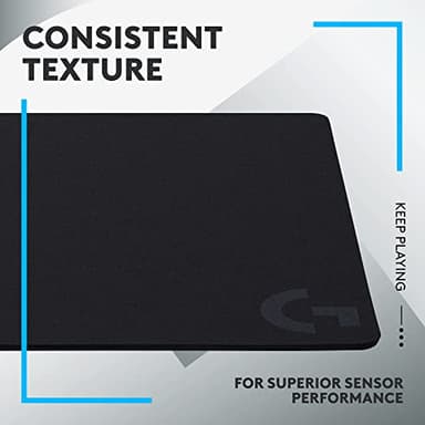 Logitech G440 Hard Gaming Mouse Pad, Optimized for Gaming Sensors, Moderate Surface Friction, Non-Slip Mouse Mat - Black - Image 3