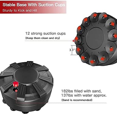 Dripex Freestanding Punching Bag 69''- 182lb Heavy Boxing Bag with Stand for Adult - Men Women Standing Boxing Bags for Home Gym - Image 5