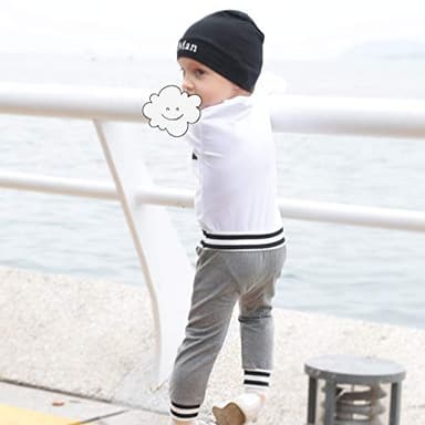 Renotemy Newborn Baby Boy Clothes Short Sleeve Romper Outfits Set New to The Crew Outfits Baby Boy Clothes 0-3 Months Gray - Image 3