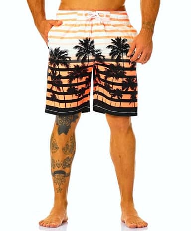 KAILUA SURF Mens Swim Trunks Long, Quick Dry Boardshorts, 9 Inches Inseam Bathing Suits with Mesh Lining - Image 2