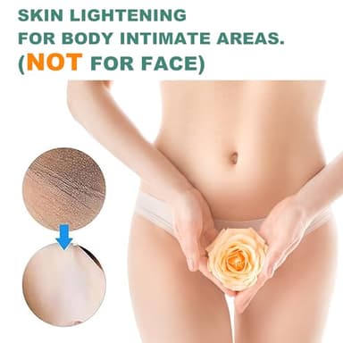 Vcetree Skin Bleaching Cream Skin Lightening for Body Intimate Areas, Private Parts, Underarm, Knees, Elbows, Inner Thigh, Bikini Area, Whitening Cream Dark Spot Remover For Intimate Areas (1FL OZ) - Image 2