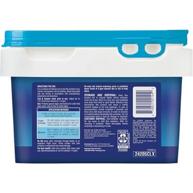 Clorox Pool&Spa XTRABLUE 3” Chlorinating Tablets, Individually Wrapped, Kills Bacteria & Stops Algae (5 LB) - Image 2