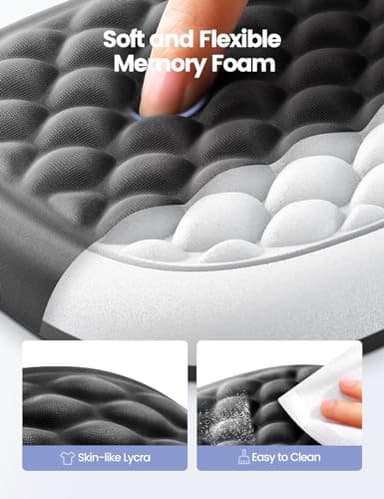 Vaydeer 1pc Elbow Rest Pad, Desk Wrist Rest Armrest, Soft Memory Foam Ergonomic Support, Mouse Cushion Pillow, Wrist Pain Relief for Computer Laptop Working Typing Gaming Travel Office Accessory-Large - Image 4