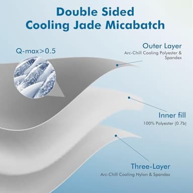 Marchpower Cooling Comforter Queen Size for Hot Sleepers, Lightweight Silky Soft Summer Cooling Blanket, Gradient Comforter - Image 4