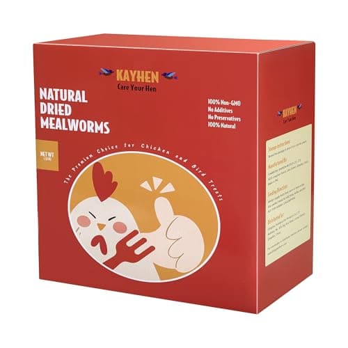 KAYHEN Dried Mealworms for Chickens 5LB Pure Natural Non-GMO High Protein Feed Meal Worms for Laying Hens Wild Birds - Image 1
