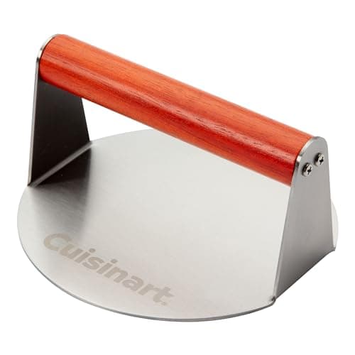 Cuisinart 6" Stainless Steel Smashed Burger Press, Juicy and Crispy Burgers for BBQs, Cookouts - Image 1