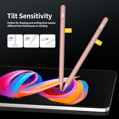 Tresoba Stylus Pen for iPad G2 2X Faster Charge iPencil, Compatible with Apple 2018-2025 iPad A16/10th/9th/8th/7th/6th Gen & Pro 12.9/11/13-inch M4 & Air 3rd/4th/5th/M2/M3 & Mini 5th/6th/7th, Rosegold - Image 5