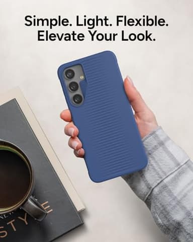 ZAGG Luxe Samsung Galaxy S24+ Case – Graphene-Enhanced, Ultra-Slim, Shock-Resistant, 10ft Drop Protection, Eco-Friendly Design, Wireless Charging Compatible, Noble Blue - Image 6