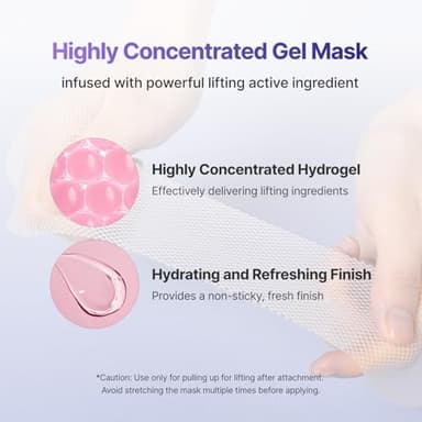 MEDITHERAPY Tension Up Mask 5EA - Korean Collagen Face V Line Lifting Mask - Hydrating Firming & Skin Tightening for Sharp & Sculpted Contour - Matrixyl & Peptide Gel Facial Mask for Youthful Radiance - Image 7