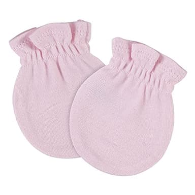 Gerber Baby 8-Pack Scratch Mittens, Pink/Gray/White, 0-3 Months (12-Pack) - Image 3