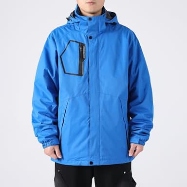 CorBuyit Men's Lightweight Rain Jacket with Hood, Waterproof Travel Jacket - Image 7