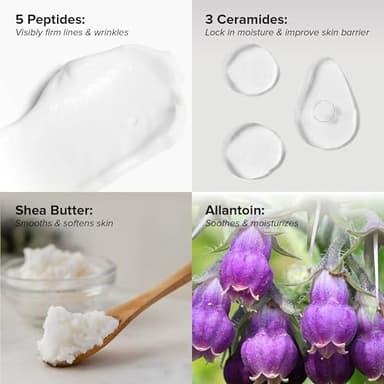 DRMTLGY Peptide Night Cream Face Moisturizer. Fragrance Free and Oil Free Hydrating Facial Moisturizer for All Skin Types. 2.1 oz - Image 3