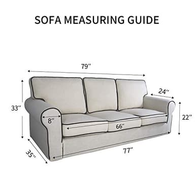 PureFit Reversible Quilted Sofa Cover, Water Resistant Slipcover Furniture Protector, Washable Couch Cover with Non Slip and Elastic Straps for Kids, Dogs, Pets (Sofa, Chocolate/Beige) - Image 6