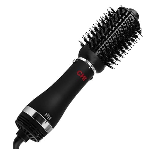 CHI Volumizer 4-in-1 Blowout Brush, Hair Dryer Creates Smooth, Silky & Shiny Hair, Four Interchangeable Attachments For Versatile Styling, Black - Image 1