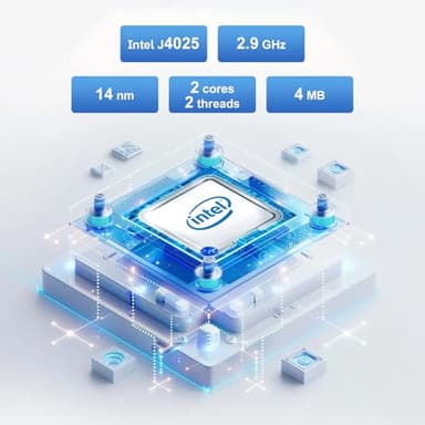 HP All in one Desktop PC with Office Lifetime License, 21.5" FHD Display, 32 GB RAM, 1 TB SSD, Intel Celeron J4025, Webcam, Intel Graphics, Wi-Fi 6, Bluetooth, HDMI, Windows 11 Pro w/RH- Accessories - Image 3