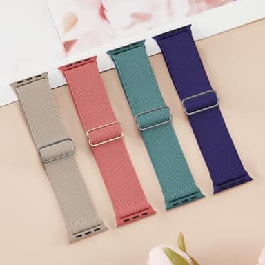 Stretchy Nylon Solo Loop Bands Compatible with Apple Watch Band 38mm 40mm 41mm 42mm 44mm 45mm 46mm 49mm, Sport Elastic Wristbands Women Men Straps for iWatch Series 11 10 9 8 7 6 5 4 3 Ultra/SE 3 2 1 - Image 4